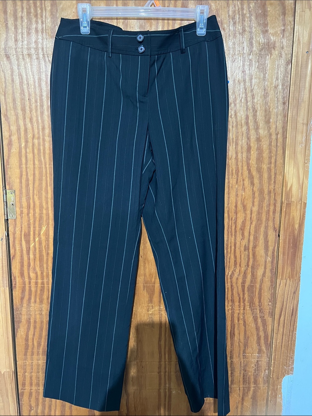 Black teal Pinstripe Women’s Dress Pants